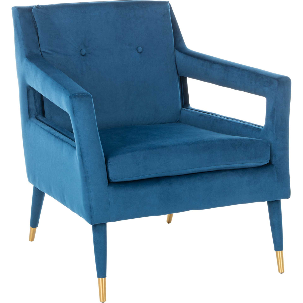 Malloy Tufted Accent Chair Navy