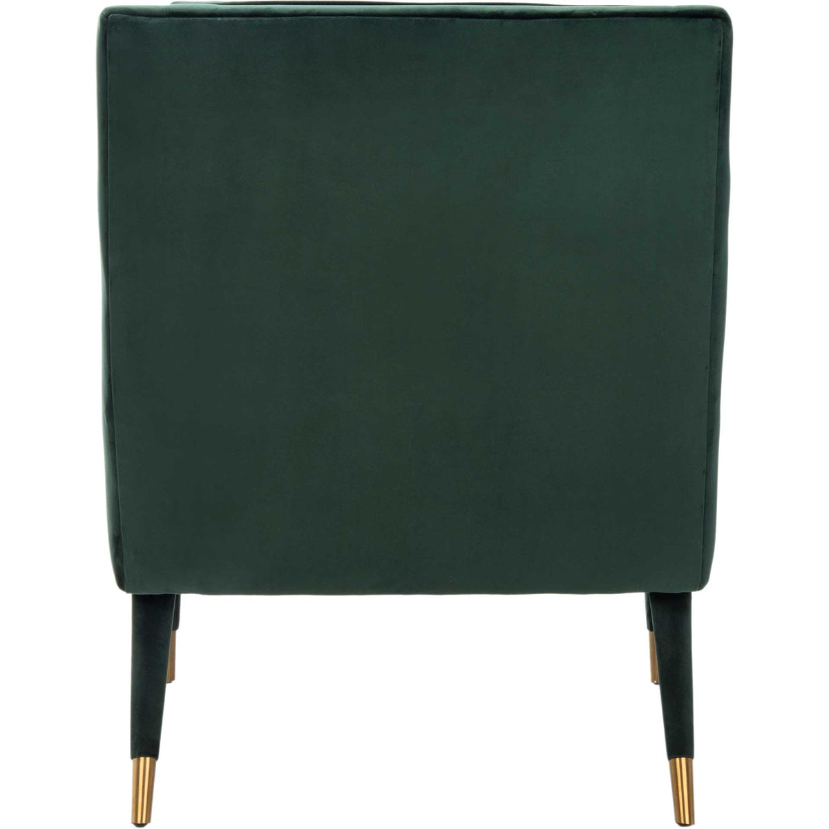 Malloy Tufted Accent Chair Forest Green/Gold