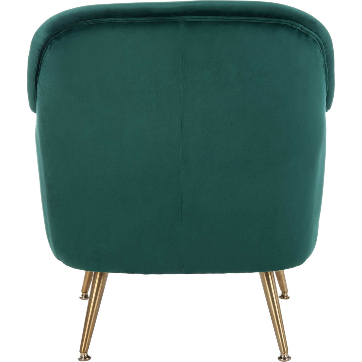 Brendan Mid Century Arm Chair Emerald/Brass