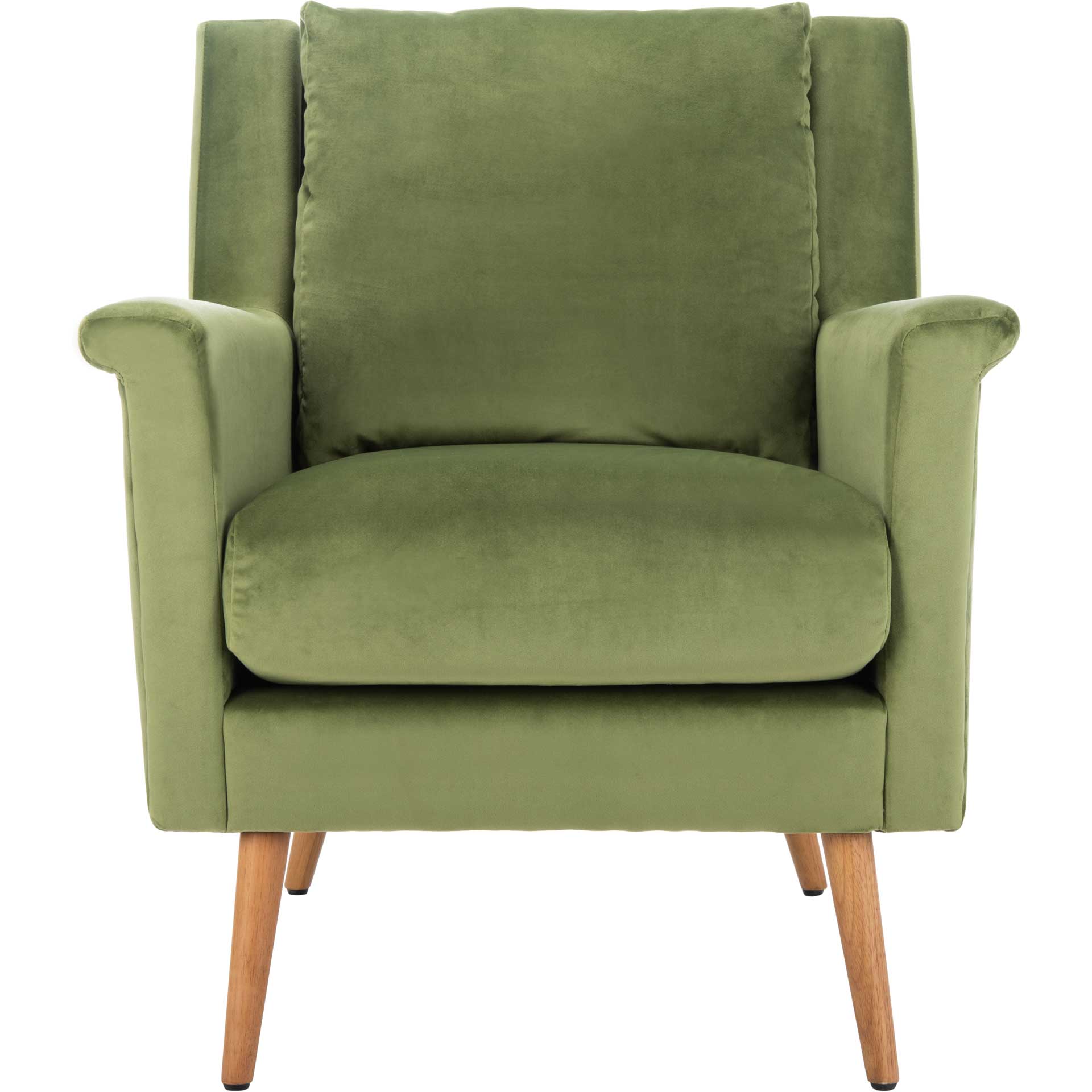Aspen Mid Century Arm Chair Olive/Natural