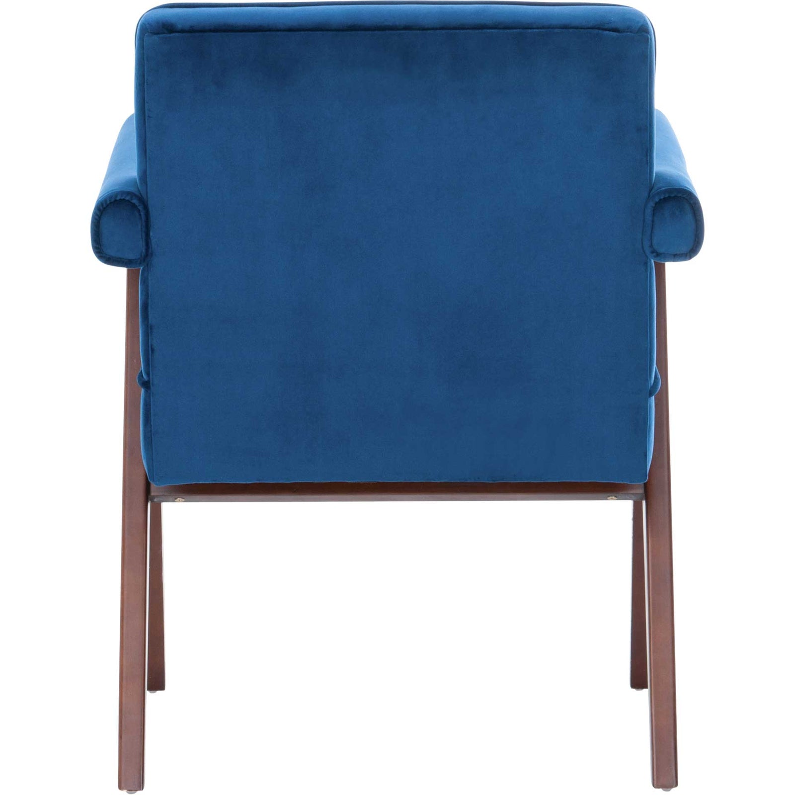 Sunflower Mid Century Arm Chair Navy/Walnut