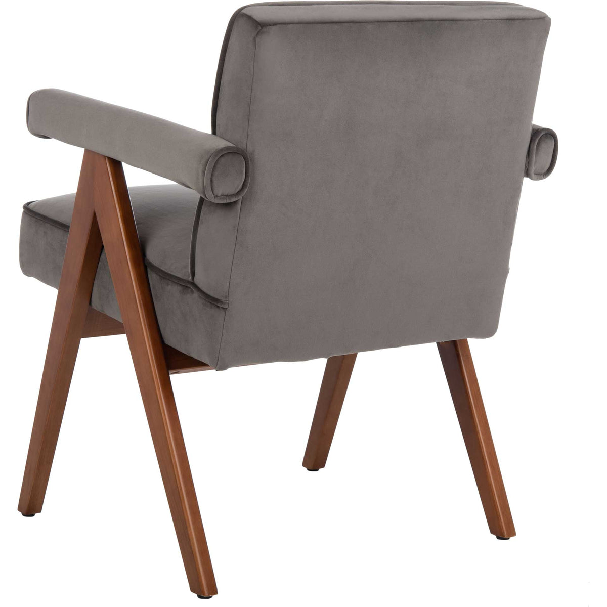 Sunflower Mid Century Arm Chair Gray/Walnut