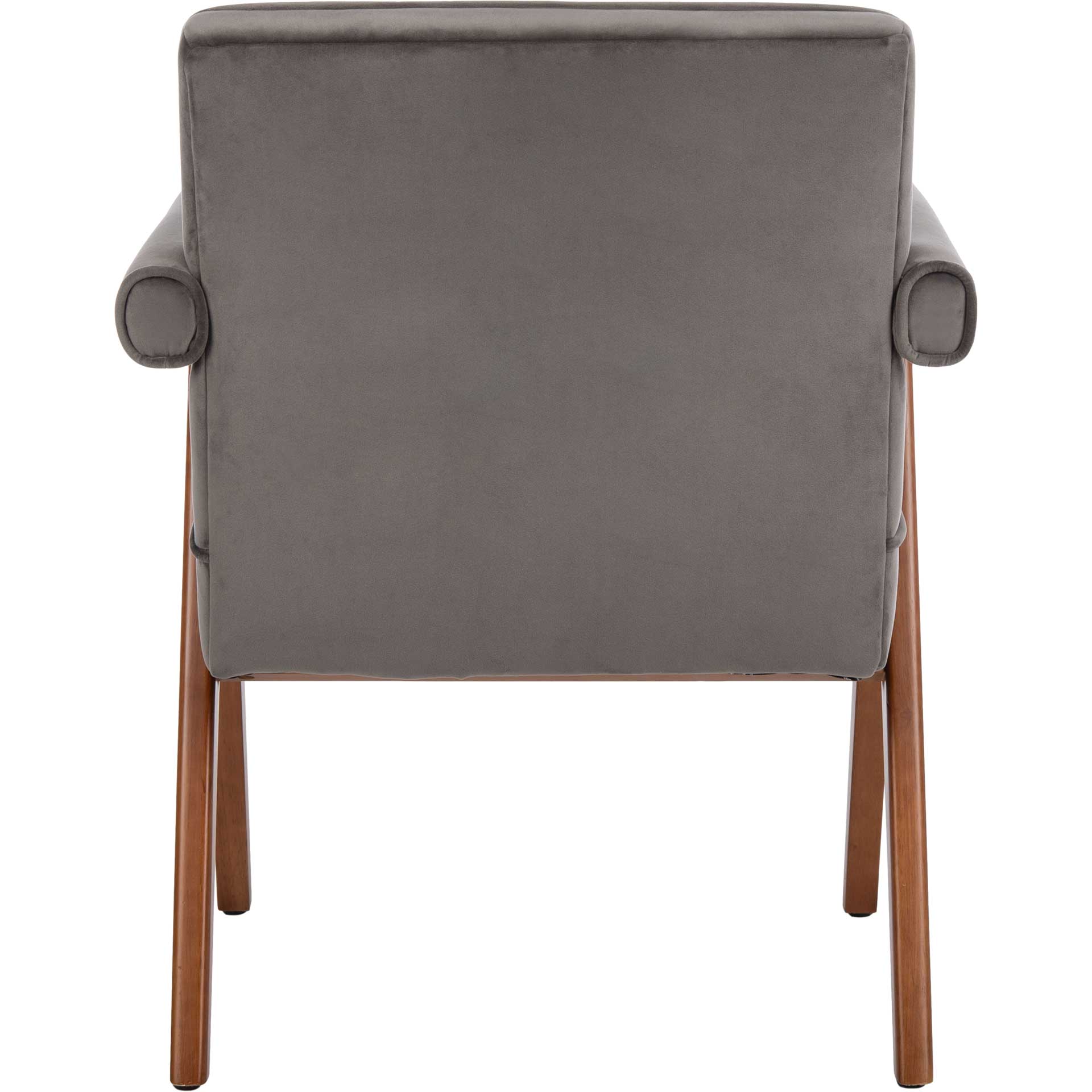 Sunflower Mid Century Arm Chair Gray/Walnut