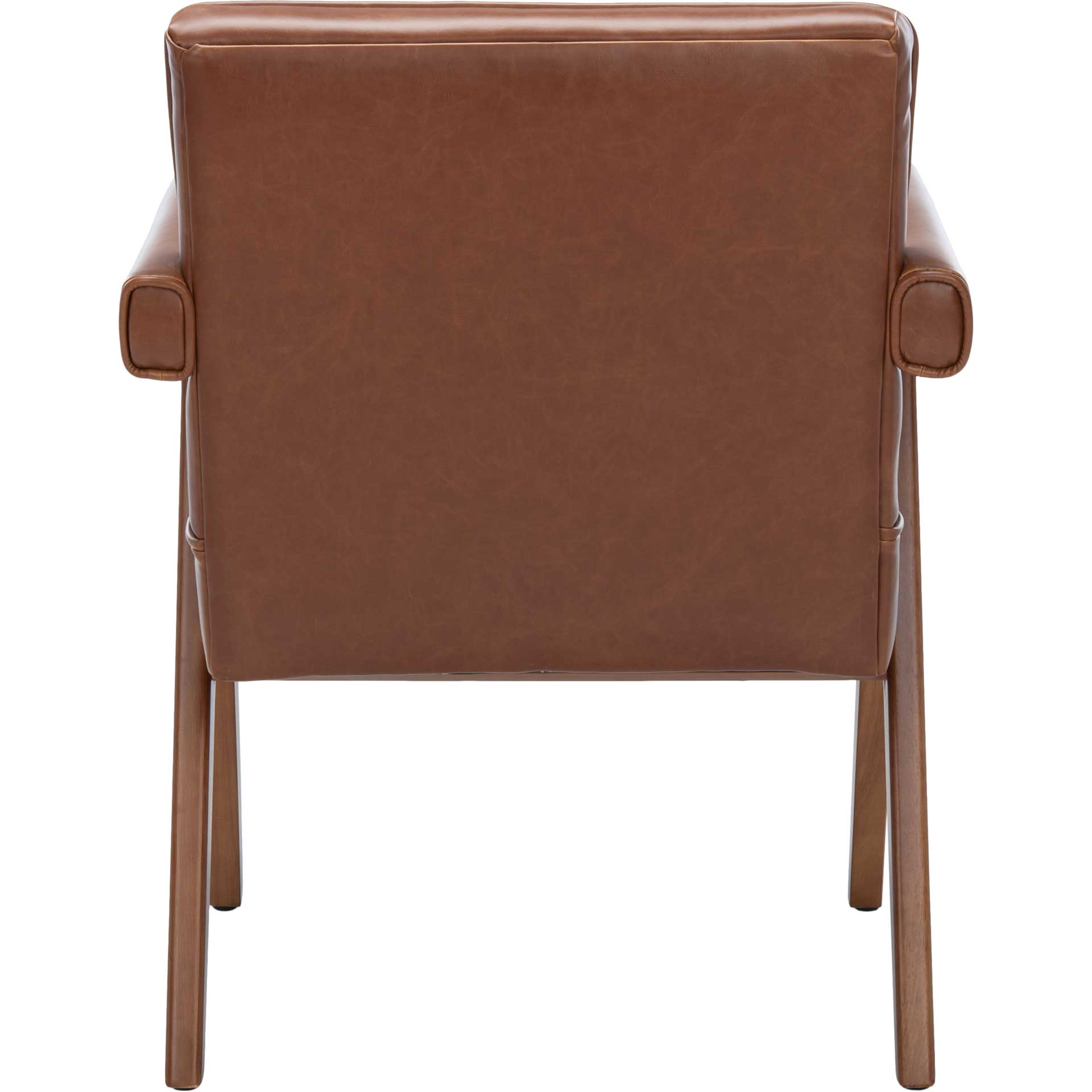 Sunflower Mid Century Arm Chair Cognac/Walnut