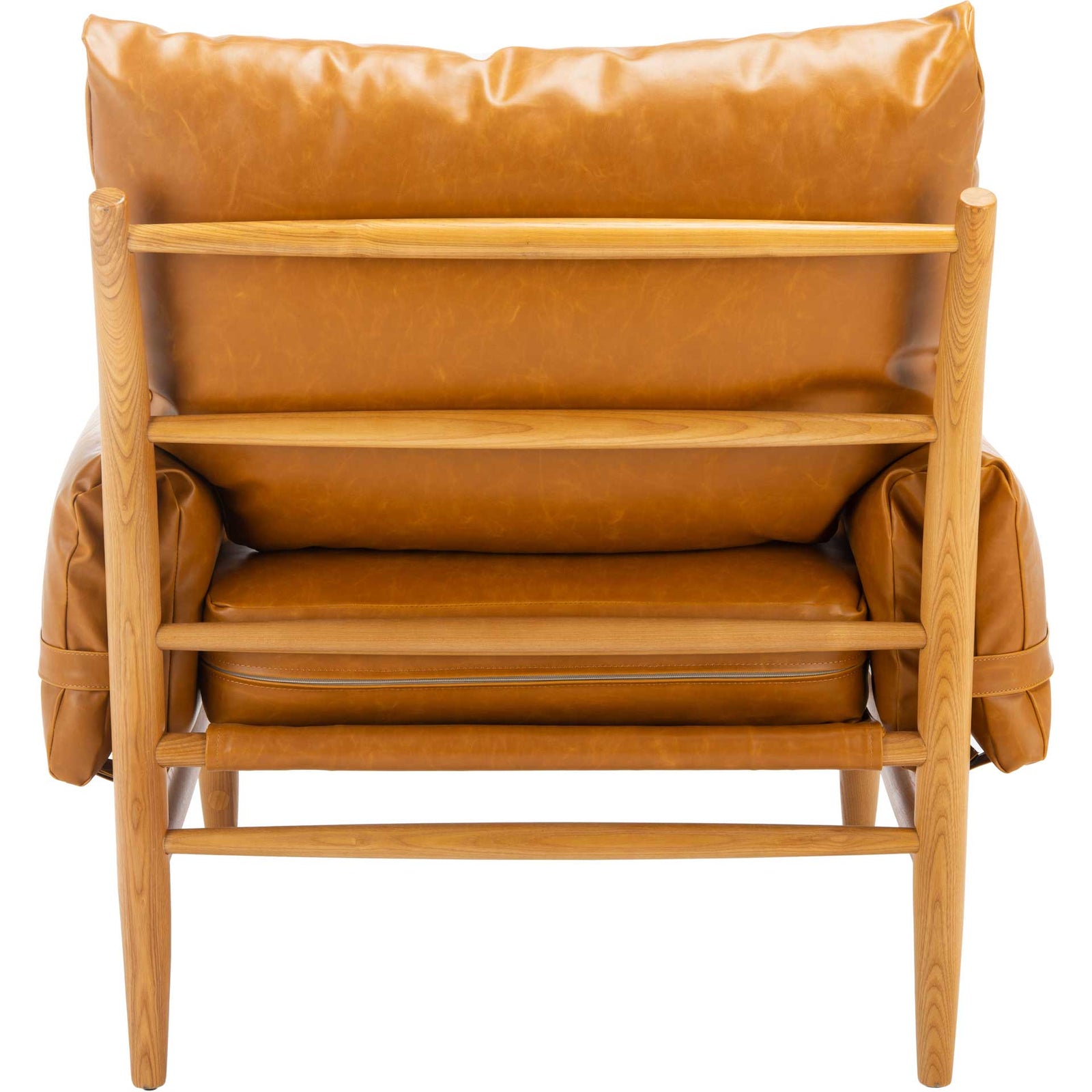 Osamu Mid Century Arm Chair Caramel/Natural