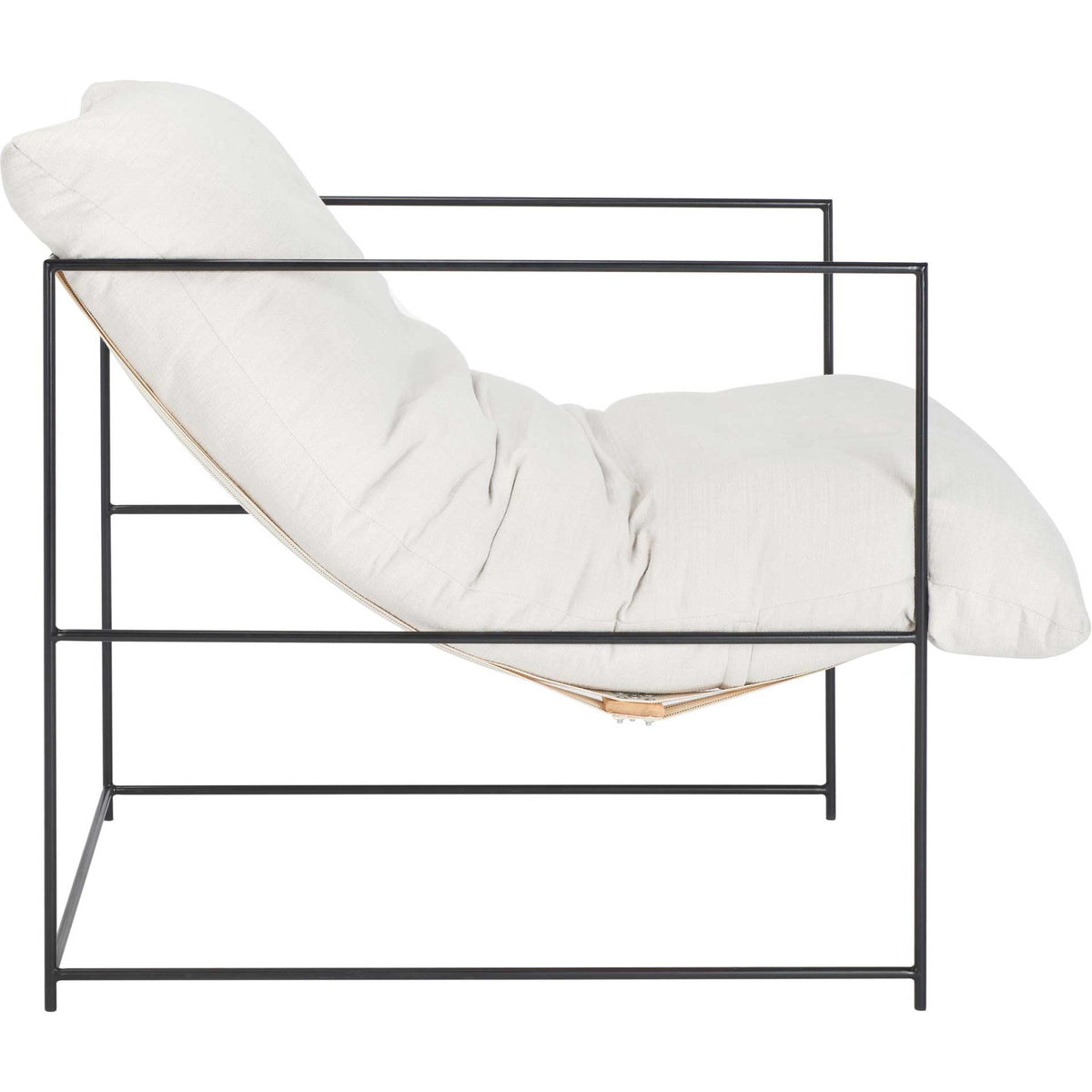 Polidoro Pillow Top Accent Chair Ivory/Black