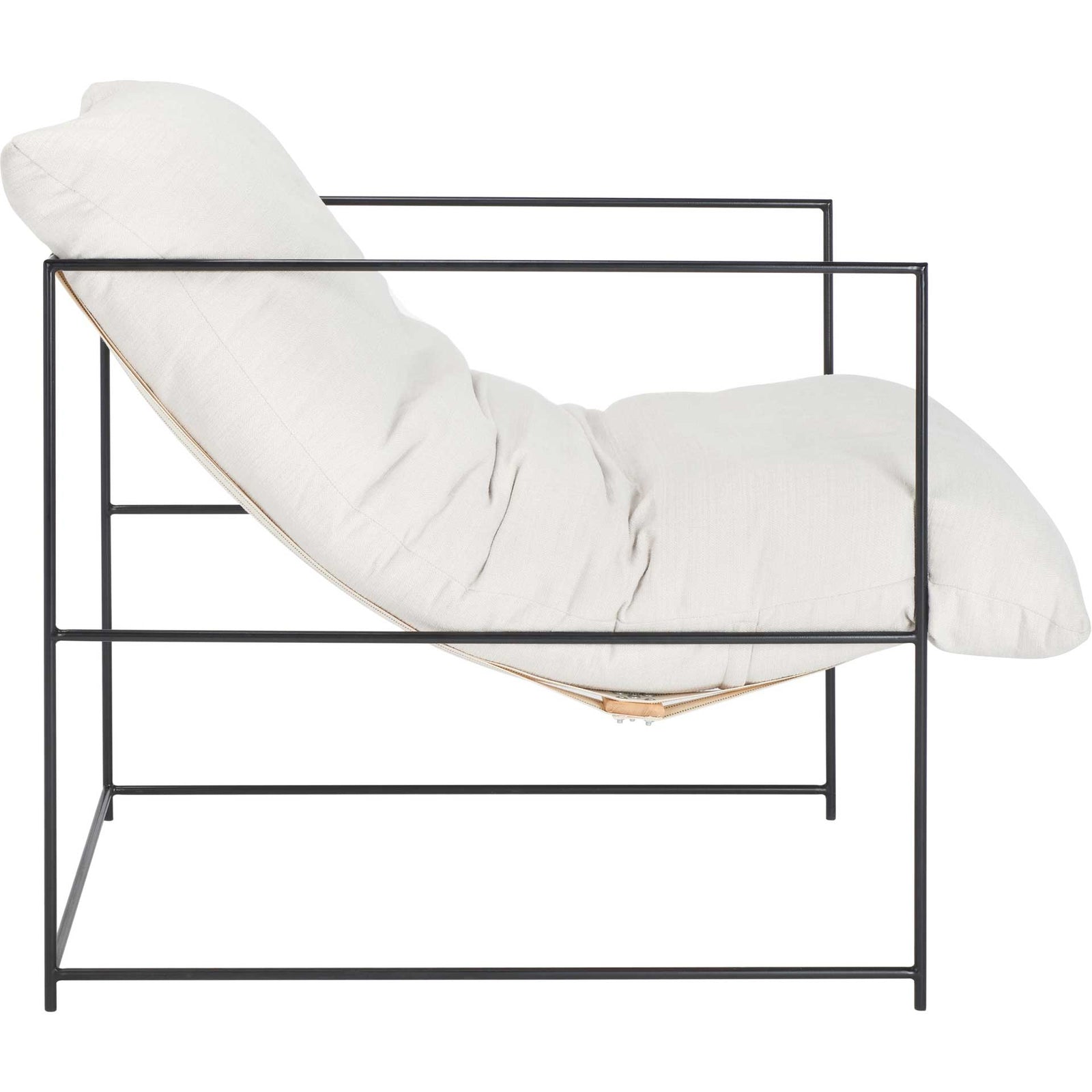 Polidoro Pillow Top Accent Chair Ivory/Black