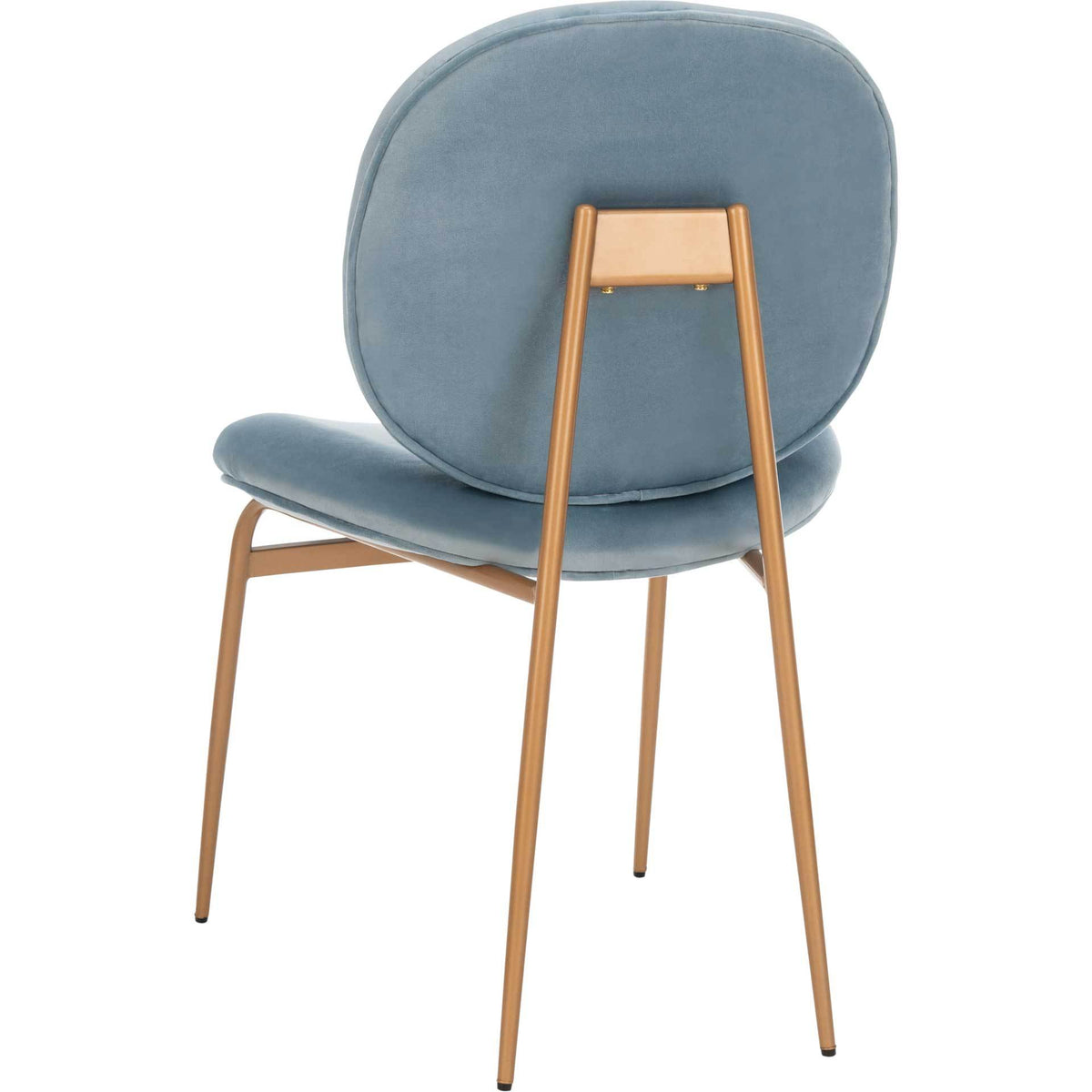 Jorden Round Side Chair Slate Blue/Gold (Set of 2)