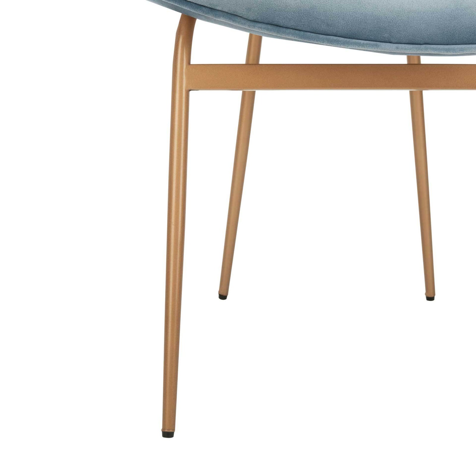 Jorden Round Side Chair Slate Blue/Gold (Set of 2)