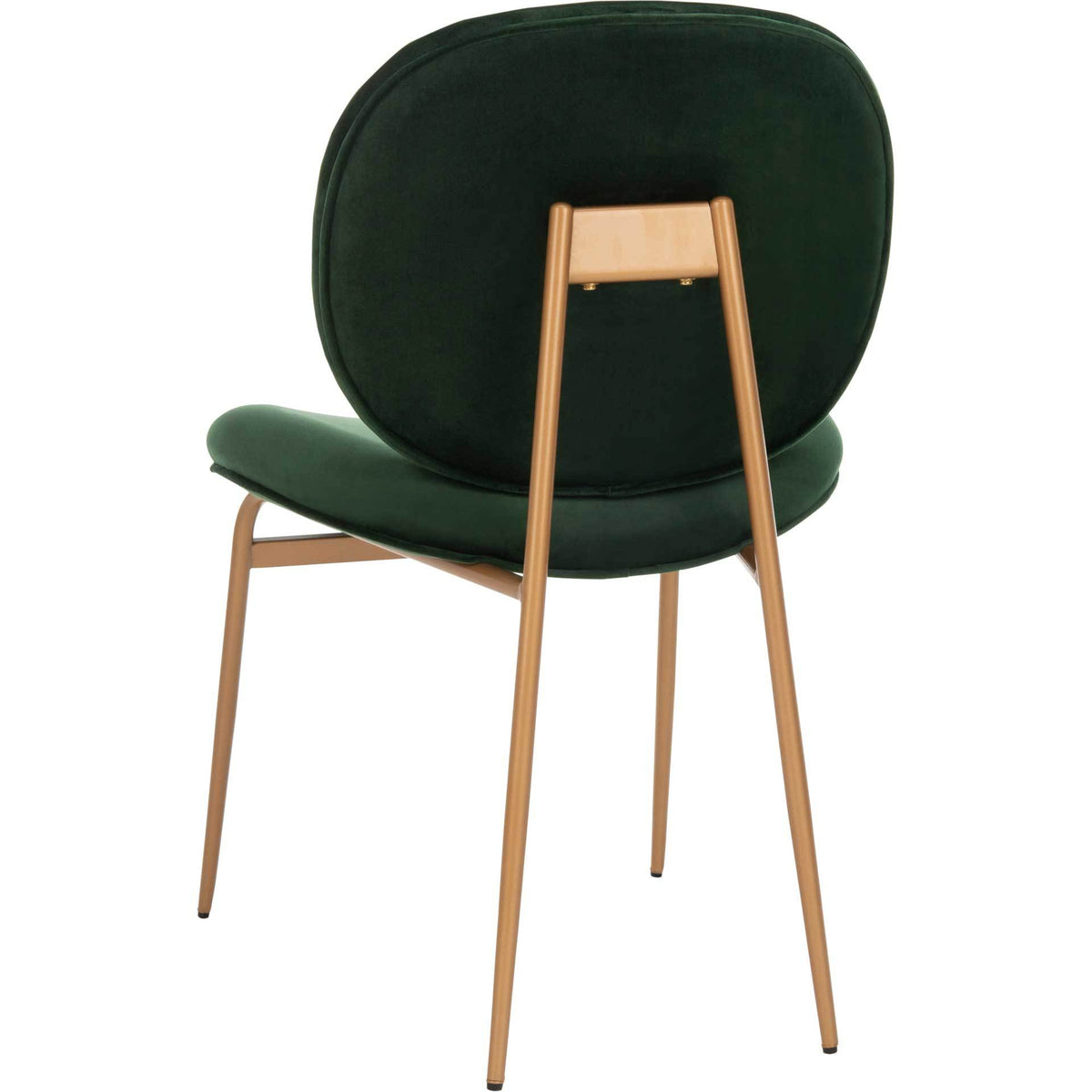 Jorden Round Side Chair Malachite Green/Gold (Set of 2)