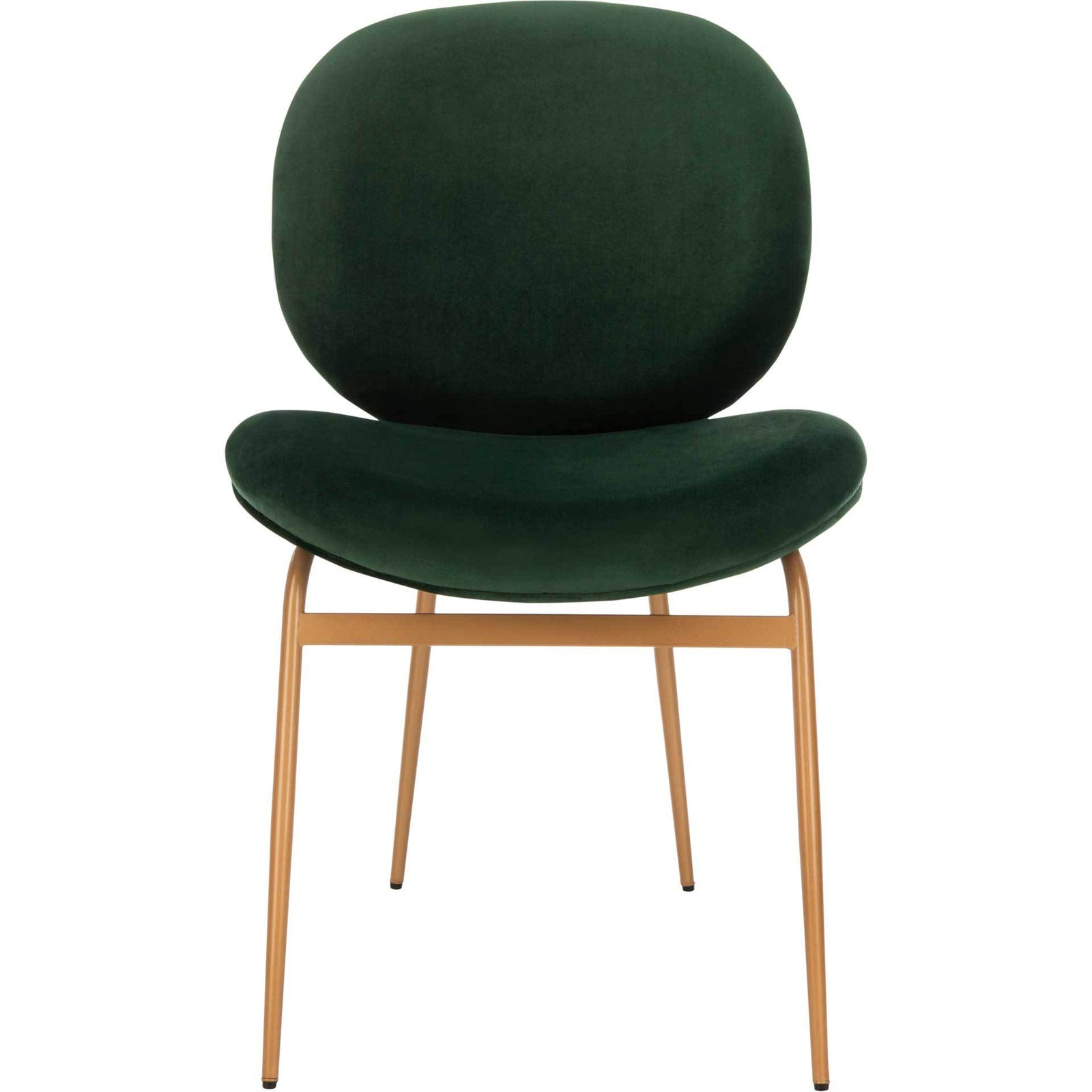 Jorden Round Side Chair Malachite Green/Gold (Set of 2)