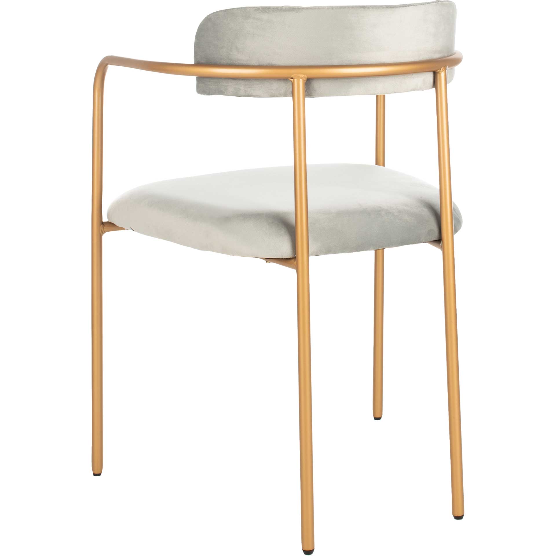 Callahan Side Chair Gray/Gold (Set of 2)