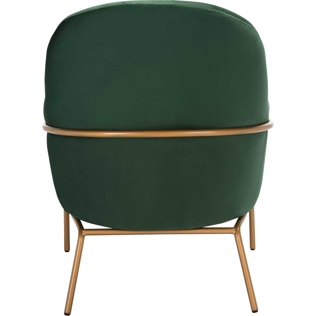 Eldon Velvet Accent Chair Malachite Green/Gold