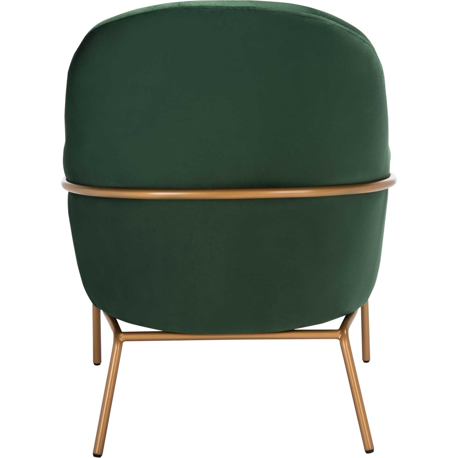 Eldon Velvet Accent Chair Malachite Green/Gold