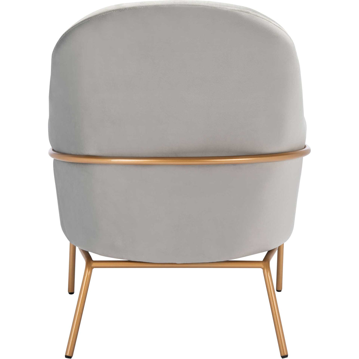 Eldon Velvet Accent Chair Gray/Gold