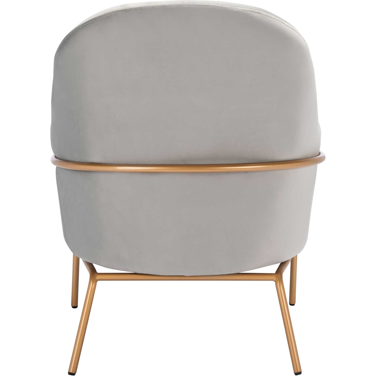 Eldon Velvet Accent Chair Gray/Gold