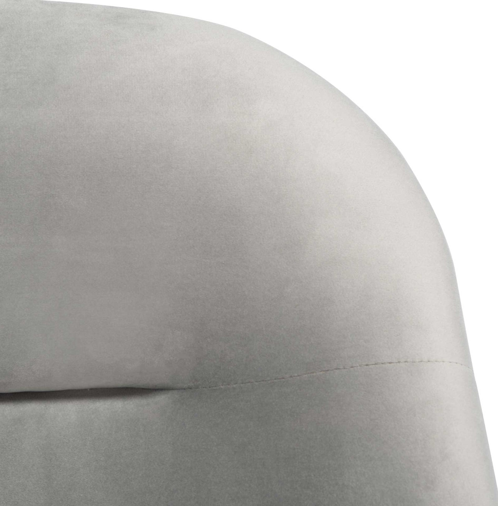 Eldon Velvet Accent Chair Gray/Gold