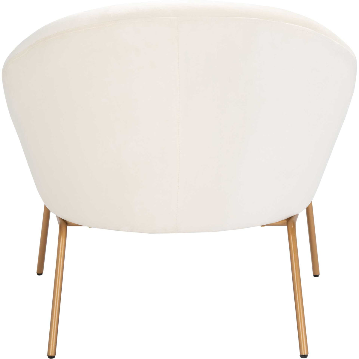 Manny Velvet Accent Chair Cream/Gold