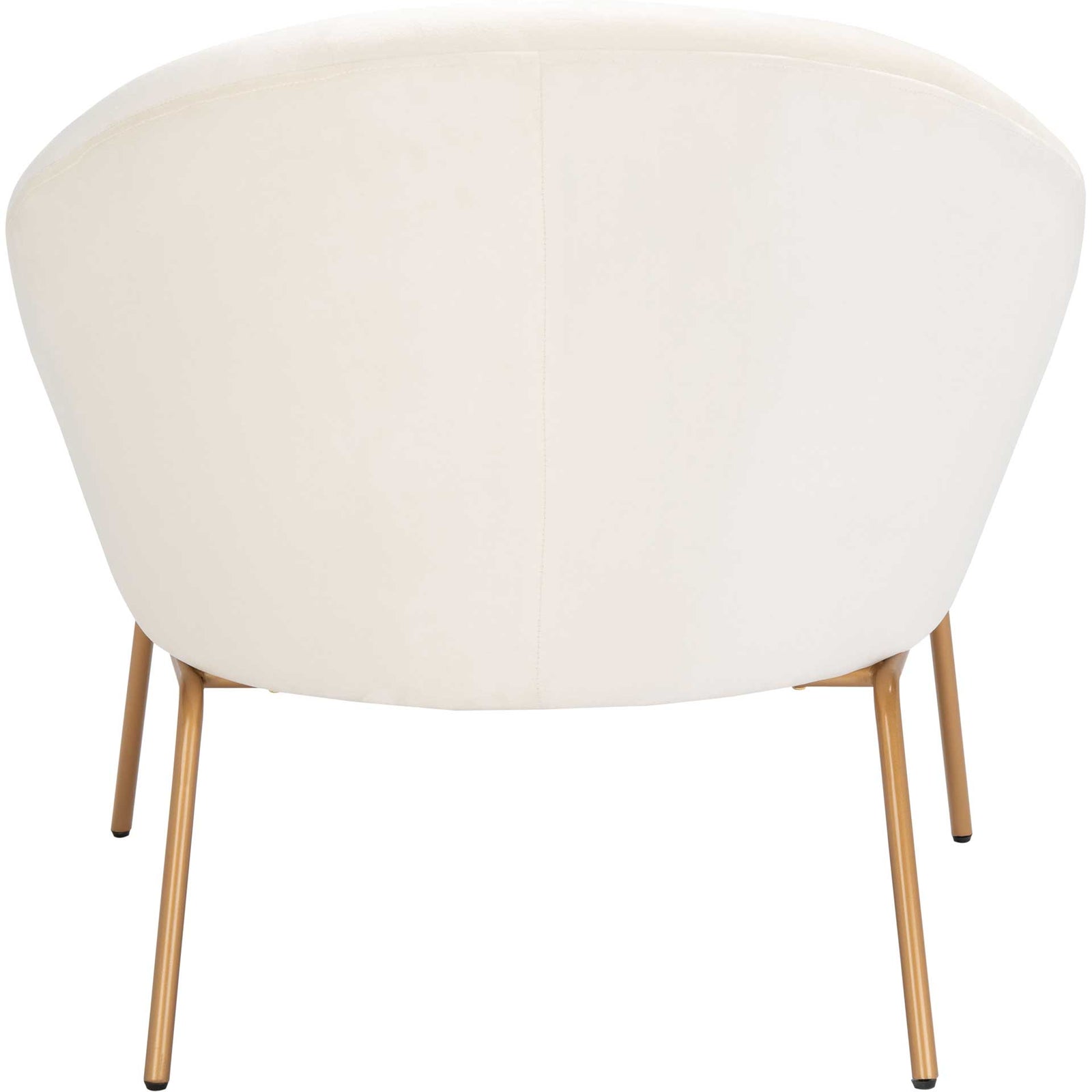 Manny Velvet Accent Chair Cream/Gold