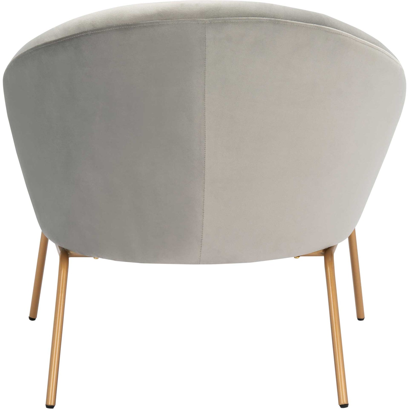 Manny Velvet Accent Chair Gray/Gold