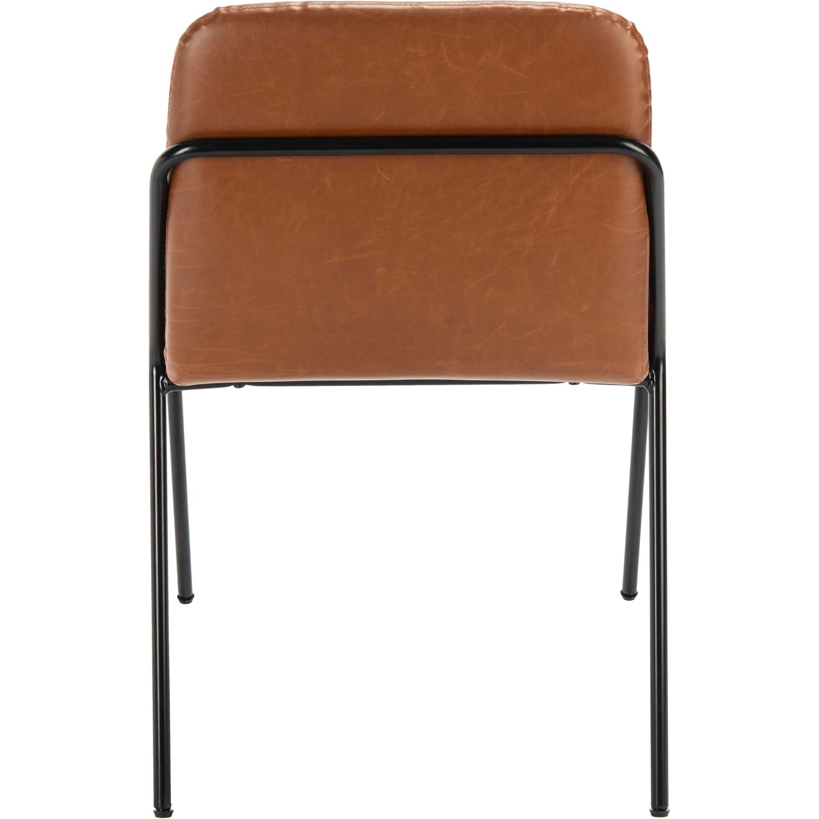 Tahlia Side Chair Light Brown/Matte Black (Set of 2)