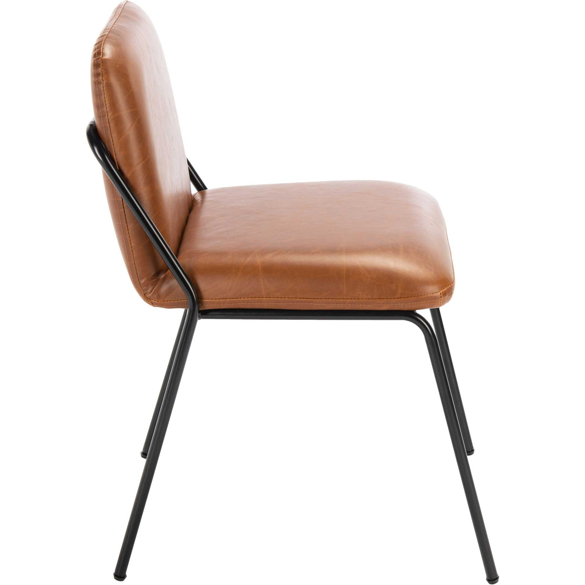Tahlia Side Chair Light Brown/Matte Black (Set of 2)