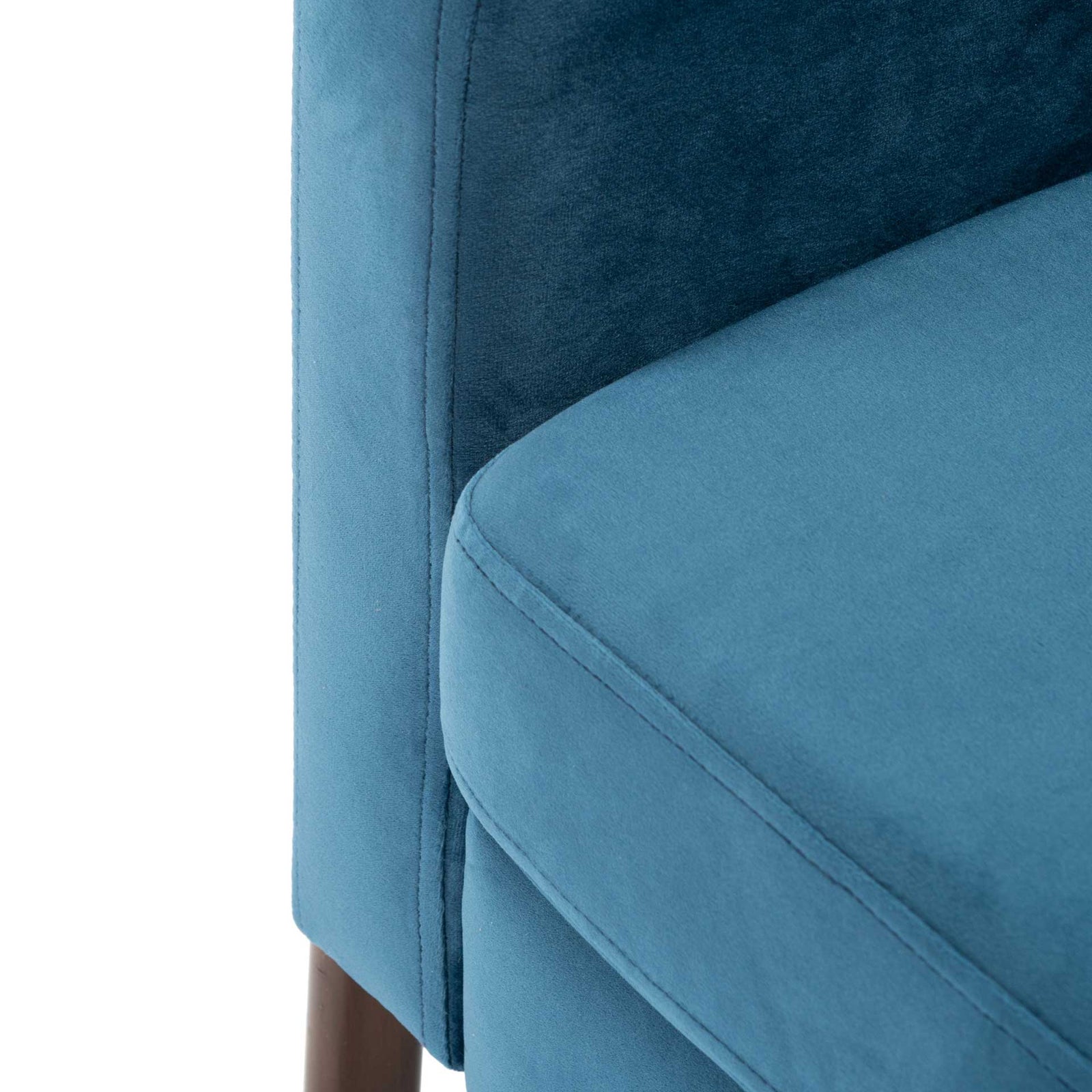 Rocha Sofa Accent Chair Blue/Antique Coffee