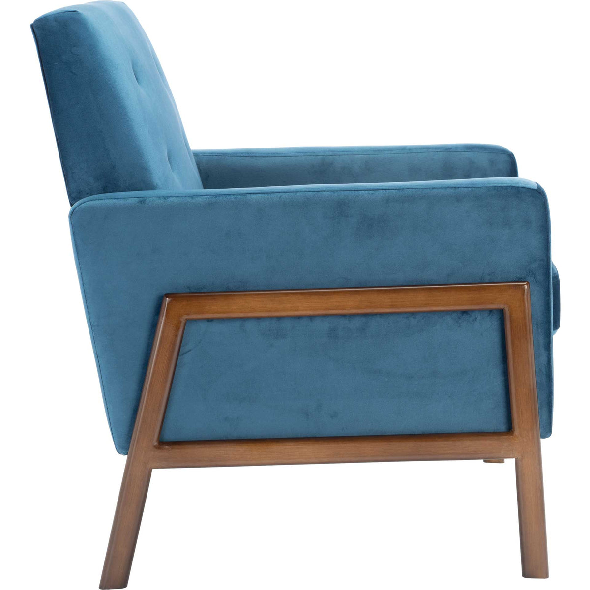 Rocha Sofa Accent Chair Blue/Antique Coffee