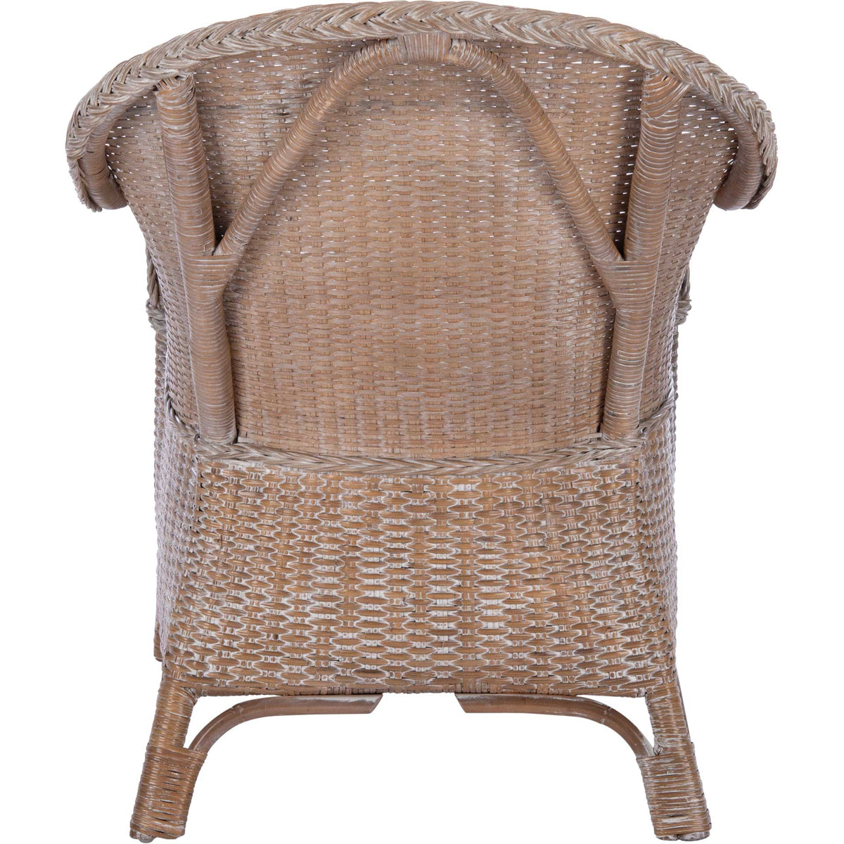 Angelo Accent Chair With Cushion Gray White Wash/White