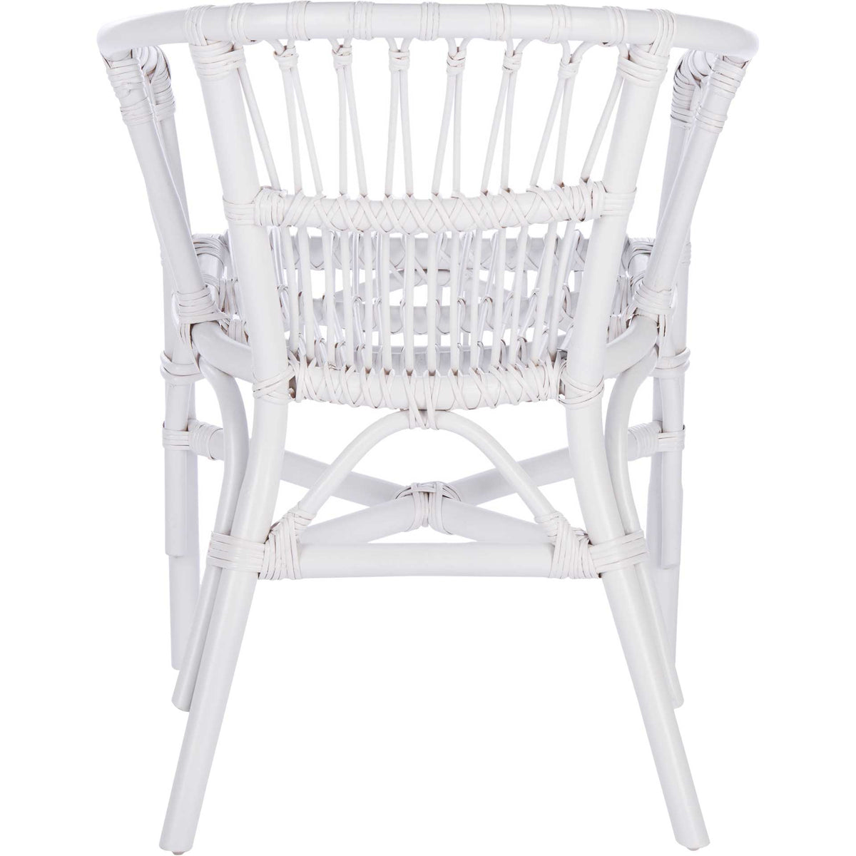 Adhara Rattan Accent Chair White (Set of 2)