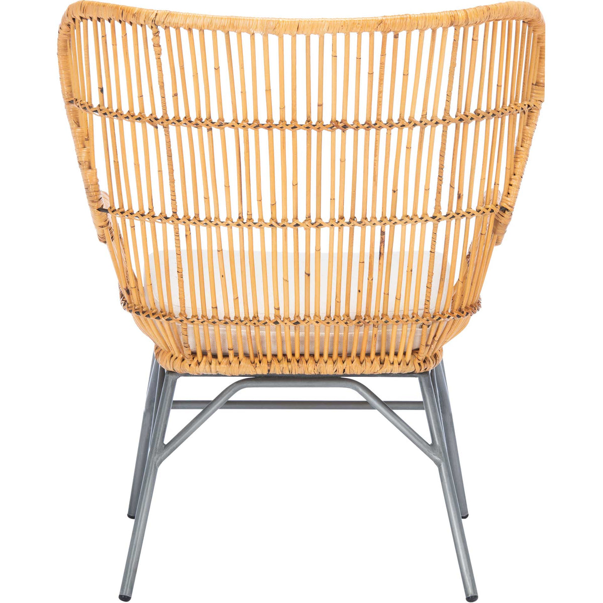 Leary Rattan Accent Chair Natural/White/Black