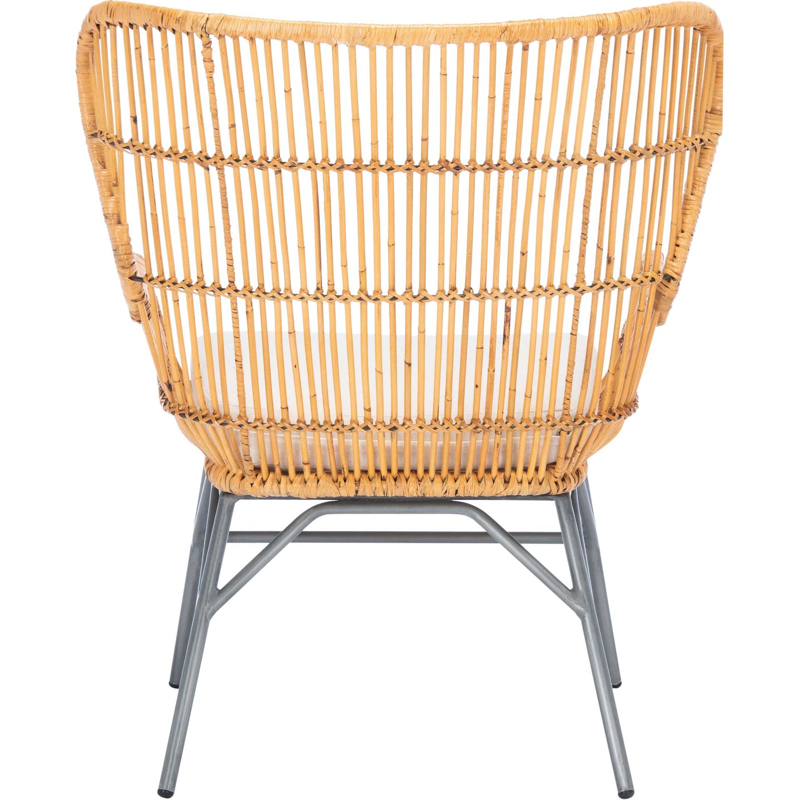 Leary Rattan Accent Chair Natural/White/Black