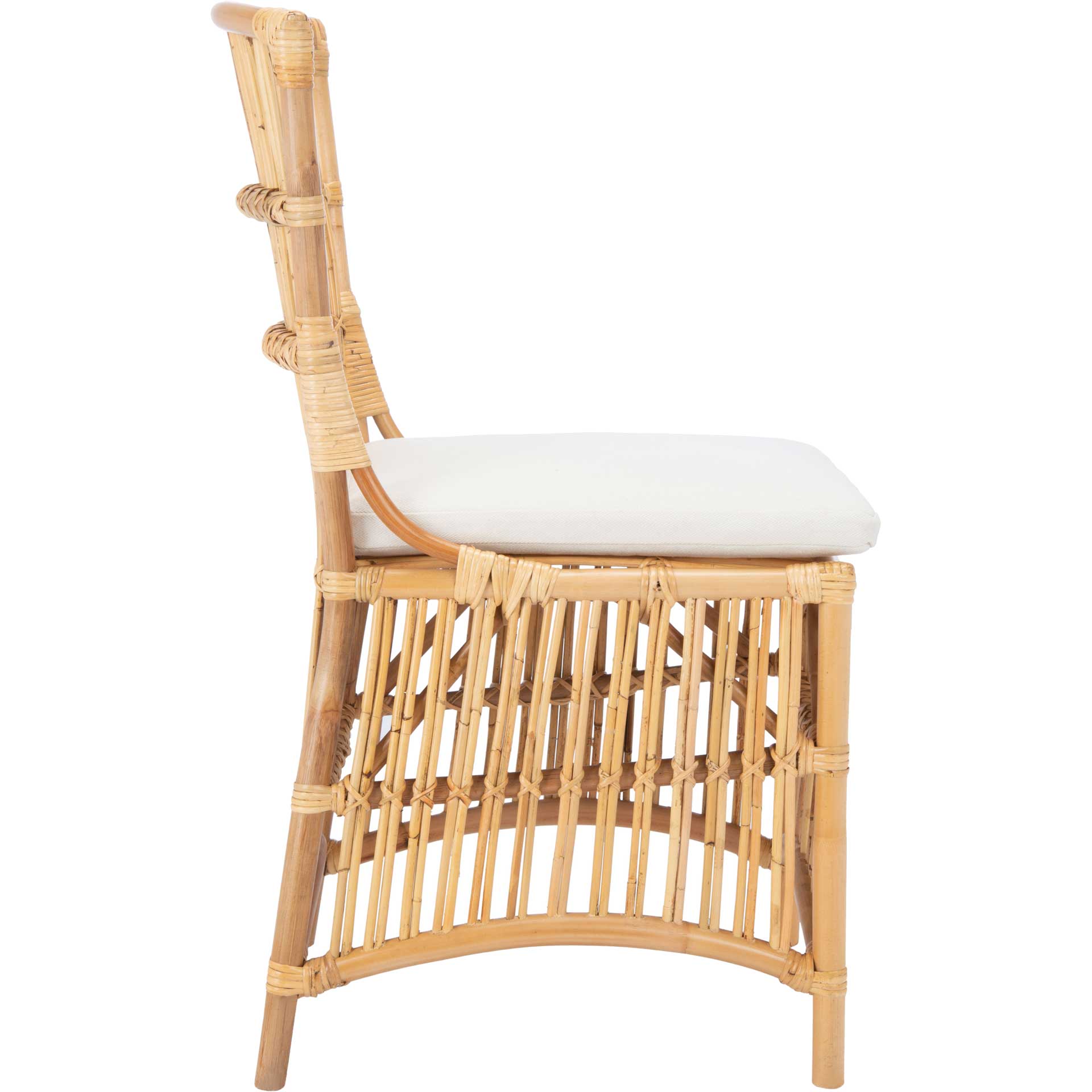 Erapel Rattan Accent Chair Natural/White (Set of 2)