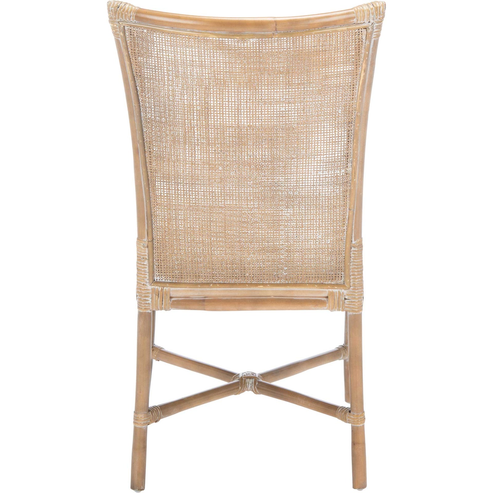 Charlee Rattan Accent Chair Gray White Wash (Set of 2)