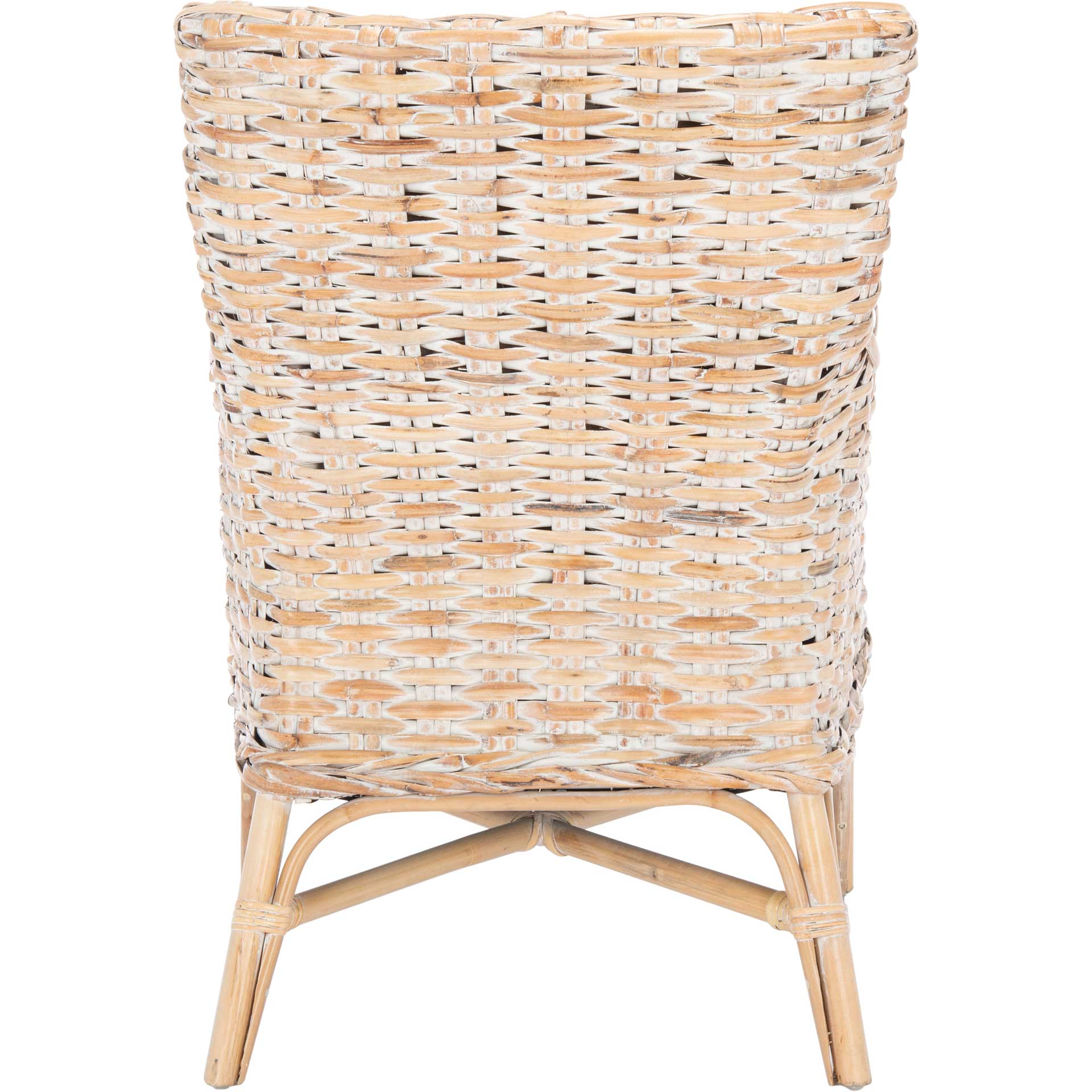 Crispin Rattan Accent Chair Natural White Wash