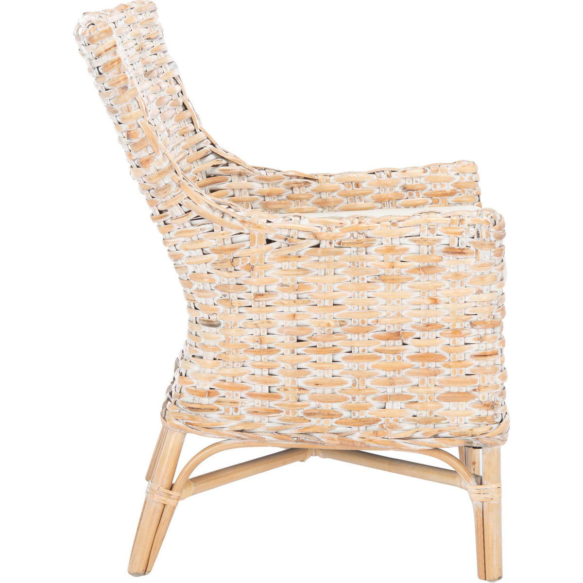Crispin Rattan Accent Chair Natural White Wash