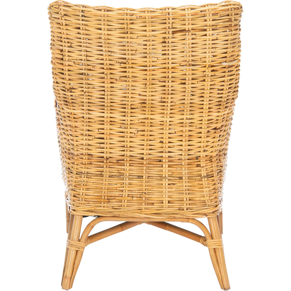 Crispin Rattan Accent Chair Natural/White