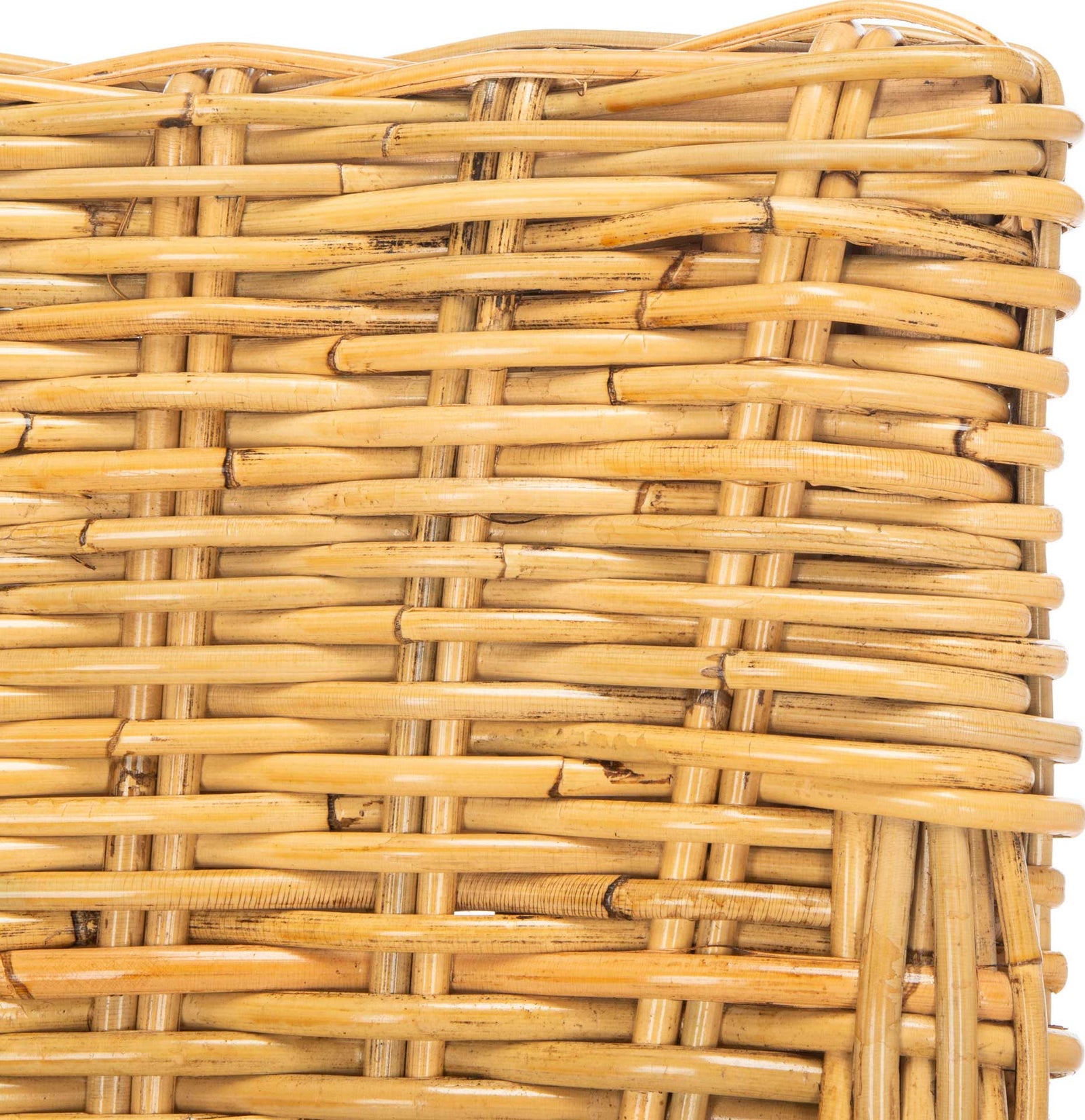 Crispin Rattan Accent Chair Natural/White