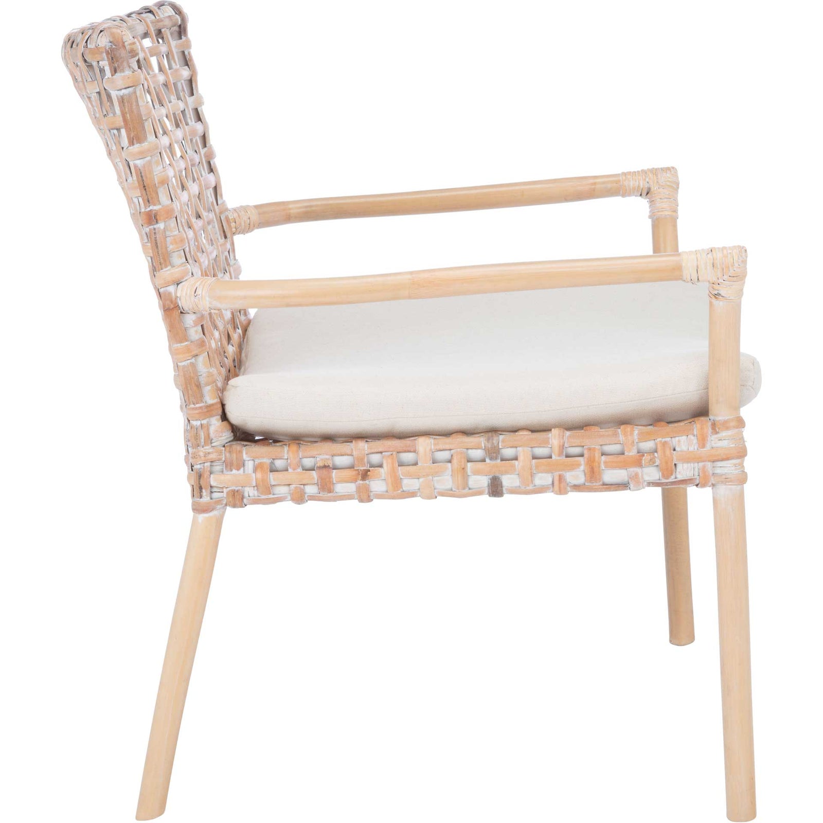 Convey Rattan Accent Chair Natural White Wash