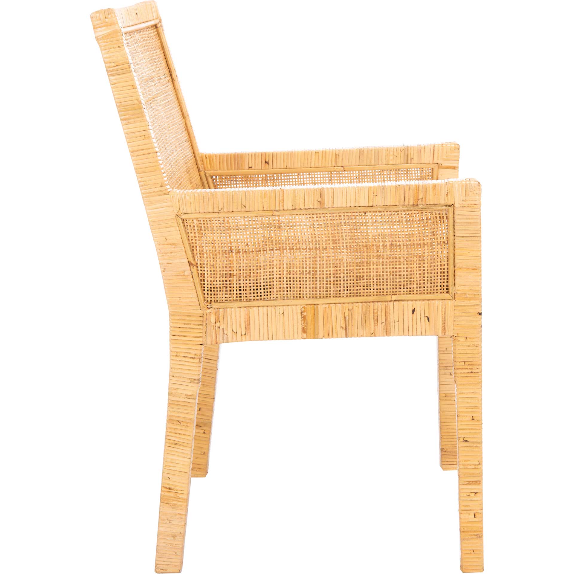 Saffron Accent Chair With Cushion Natural/White