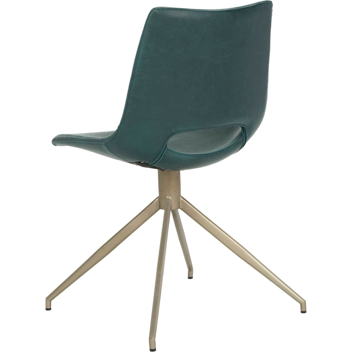 Dalary Leather Swivel Chair Blue (Set of 2)