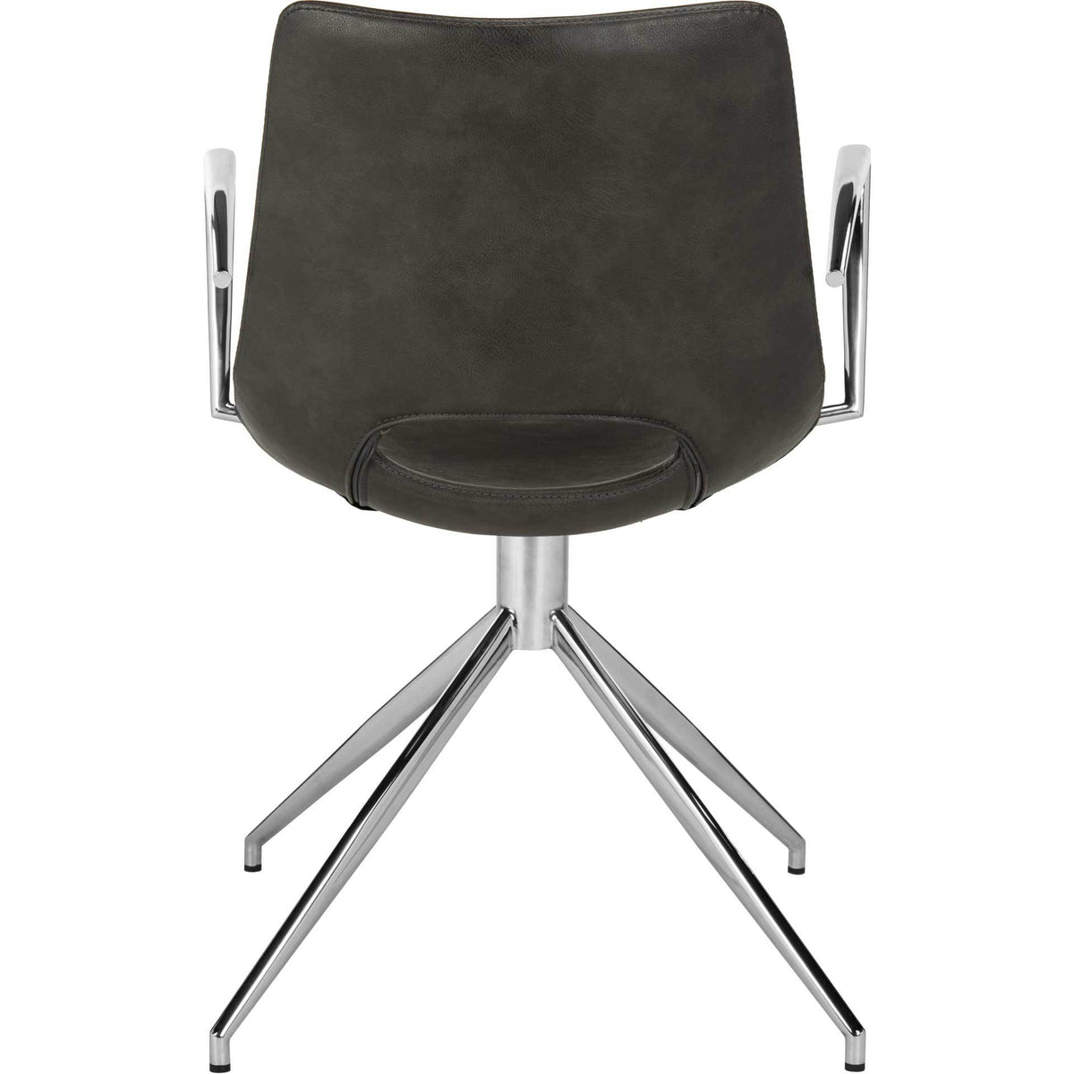 Dalton Leather Swivel Arm Chair