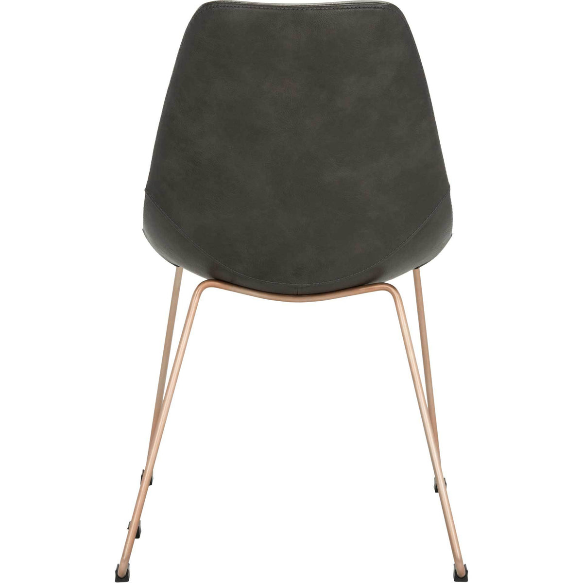 Dorothy Leather Side Chair Gray (Set of 2)