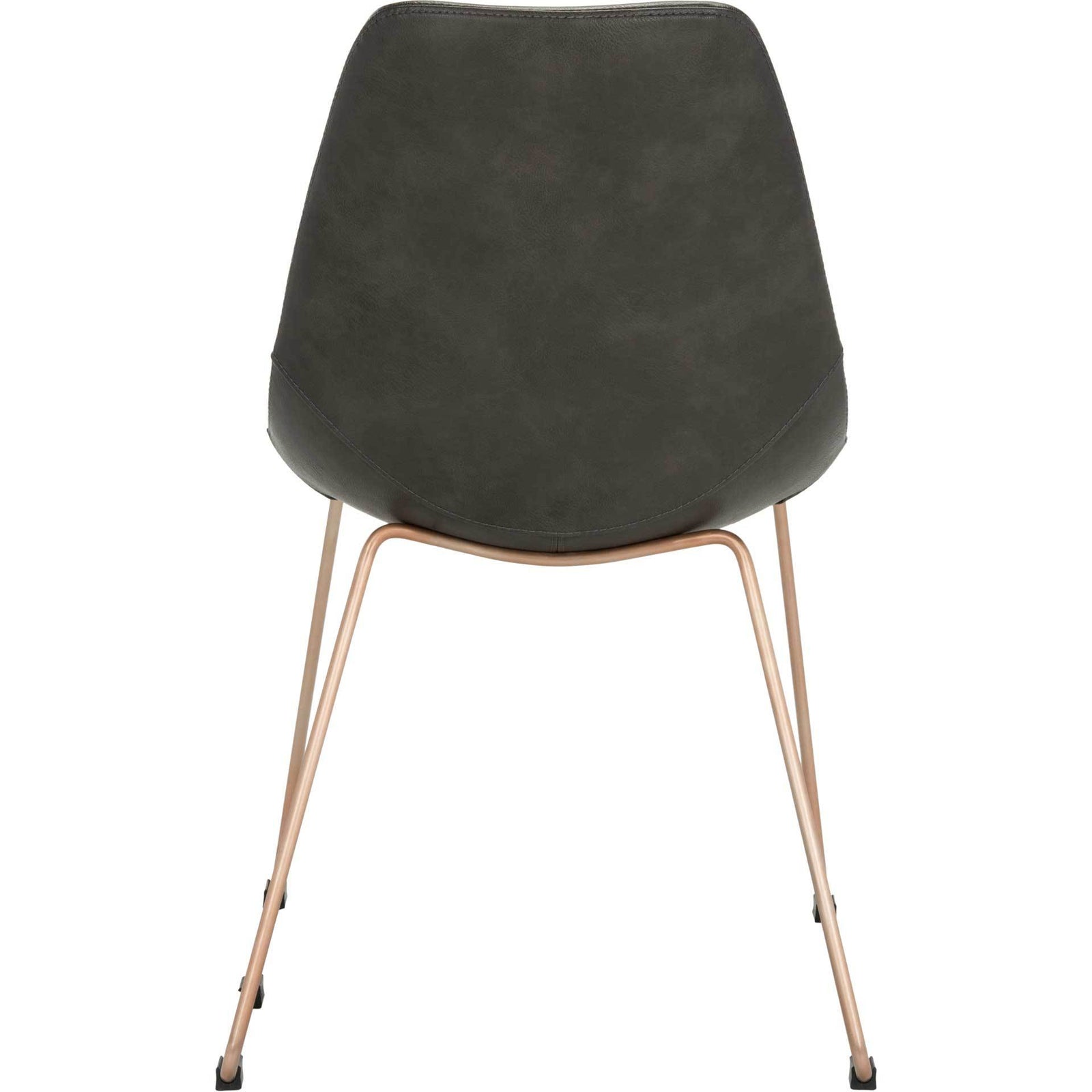 Dorothy Leather Side Chair Gray (Set of 2)