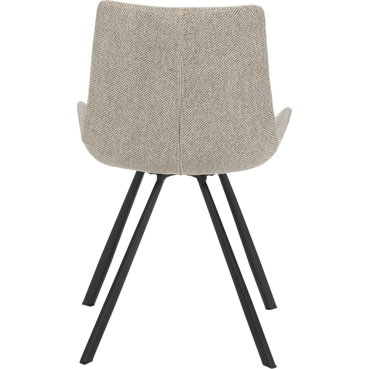 Tegan Side Chair Light Gray/Black (Set of 2)