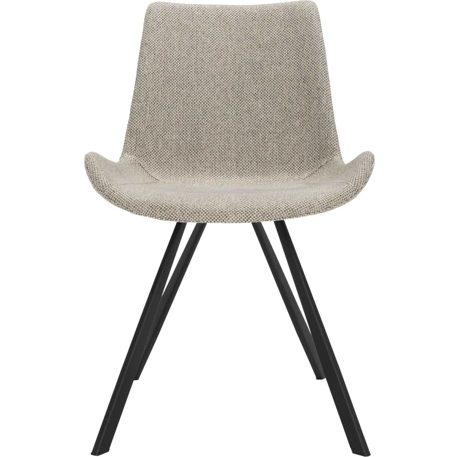 Tegan Side Chair Light Gray/Black (Set of 2)