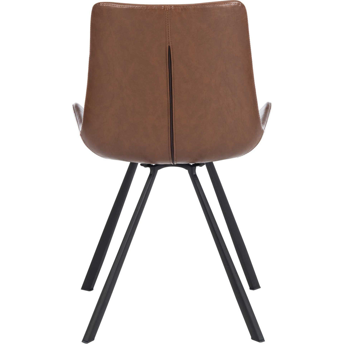 Tegan Dining Chair Medium Brown/Black (Set of 2)
