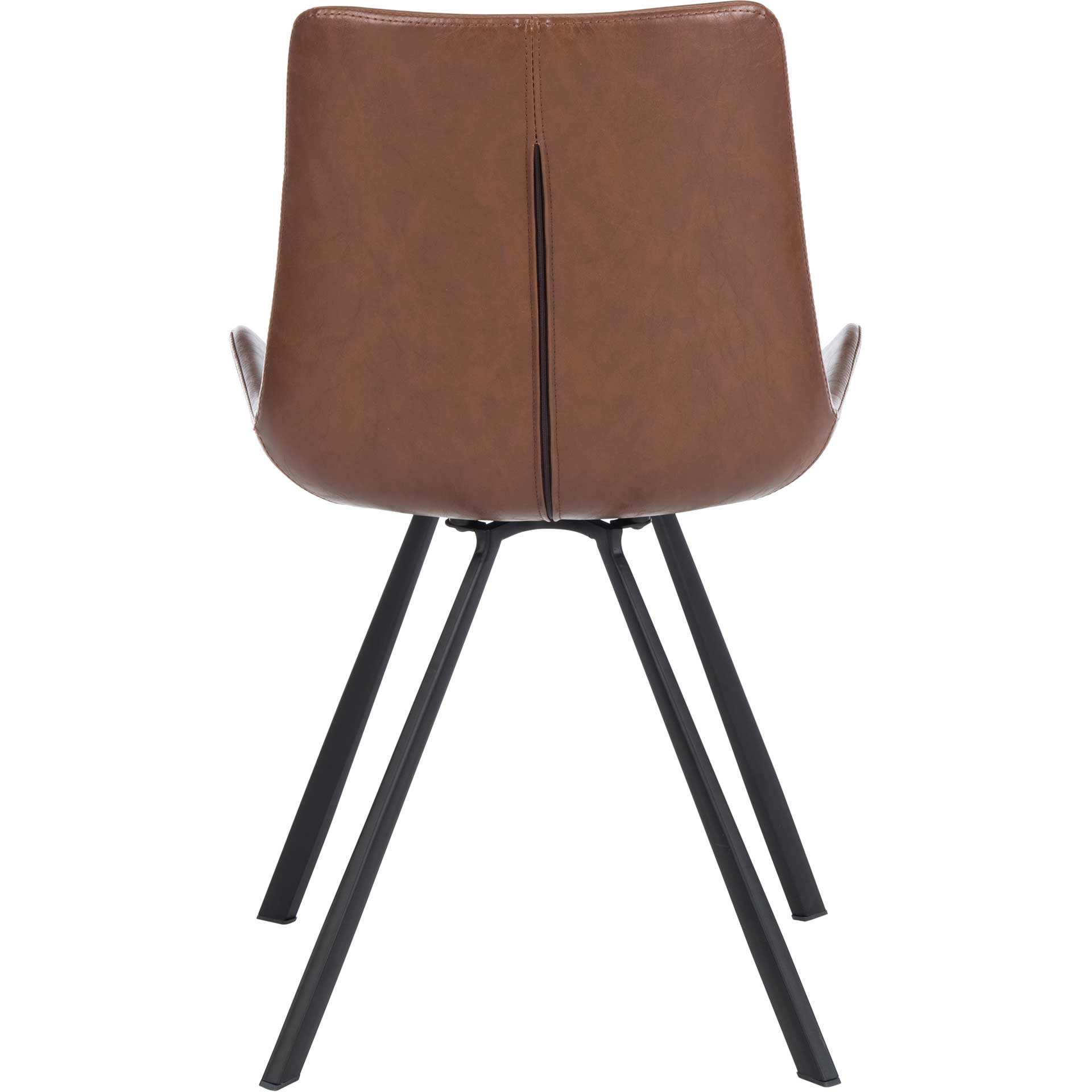 Tegan Dining Chair Medium Brown/Black (Set of 2)