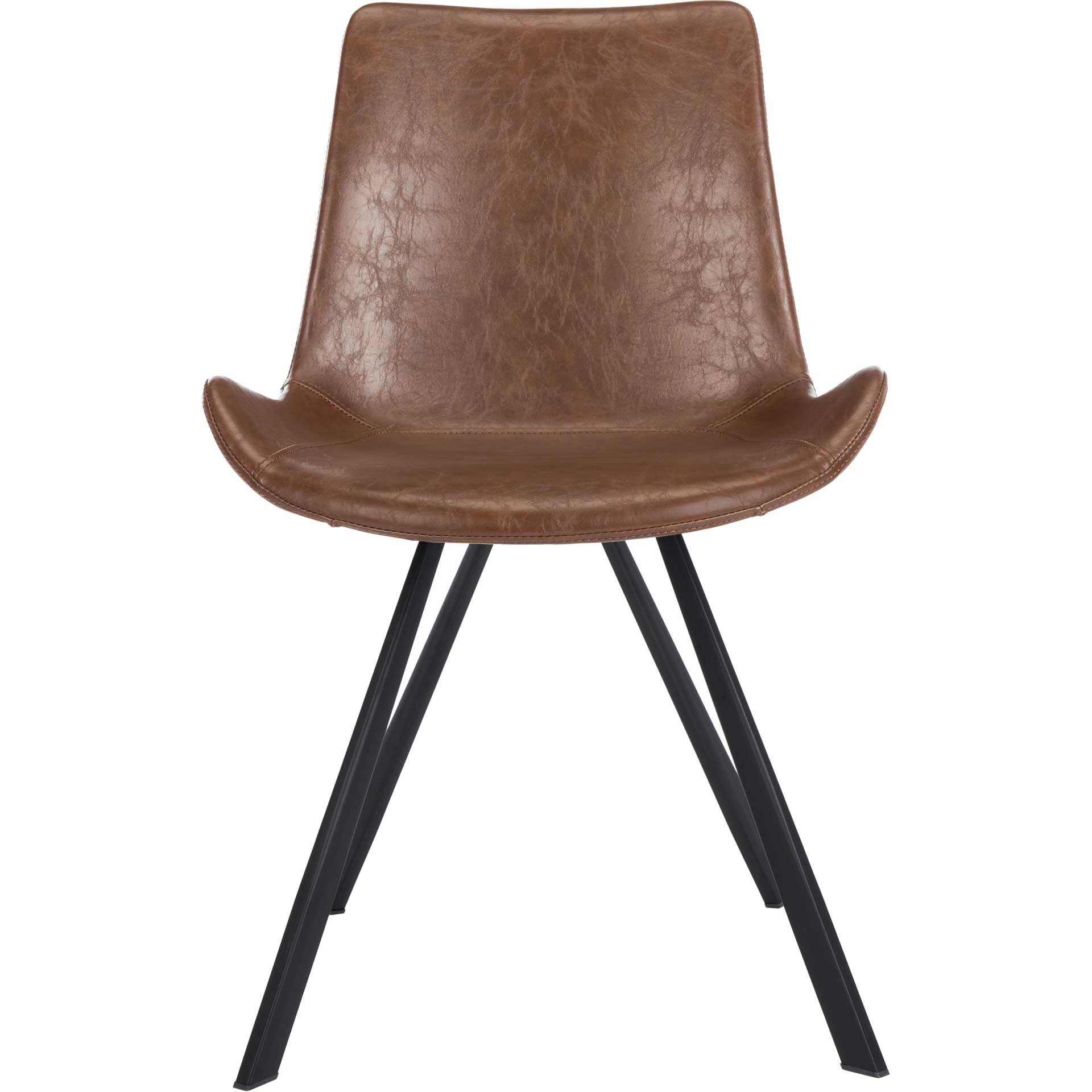 Tegan Dining Chair Medium Brown/Black (Set of 2)