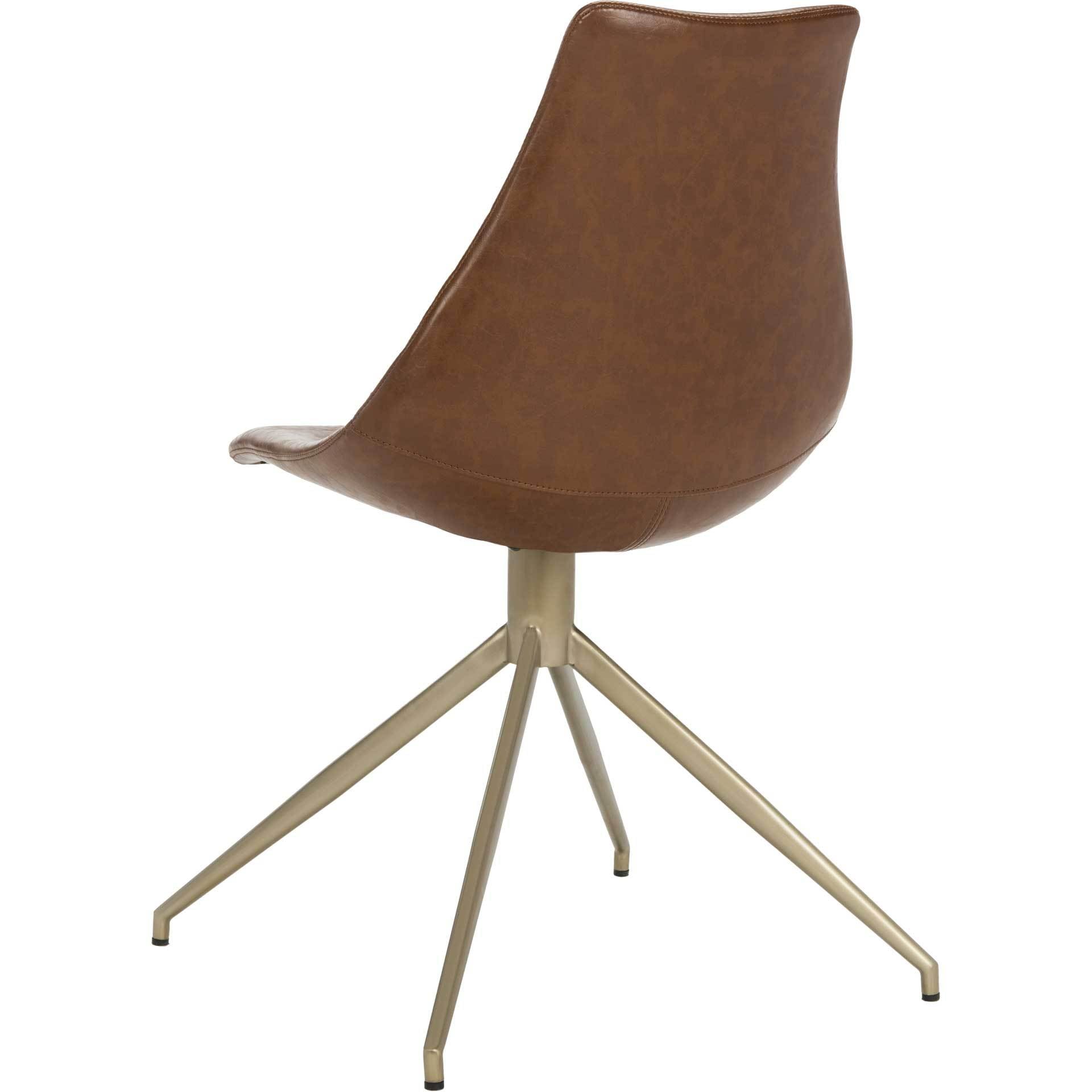 Lyra Leather Swivel Chair (Set of 2)